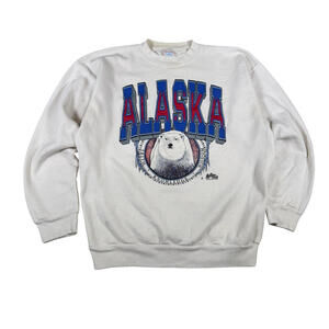 Tultex Alaska Polar Bear Vintage Sweatshirt XL